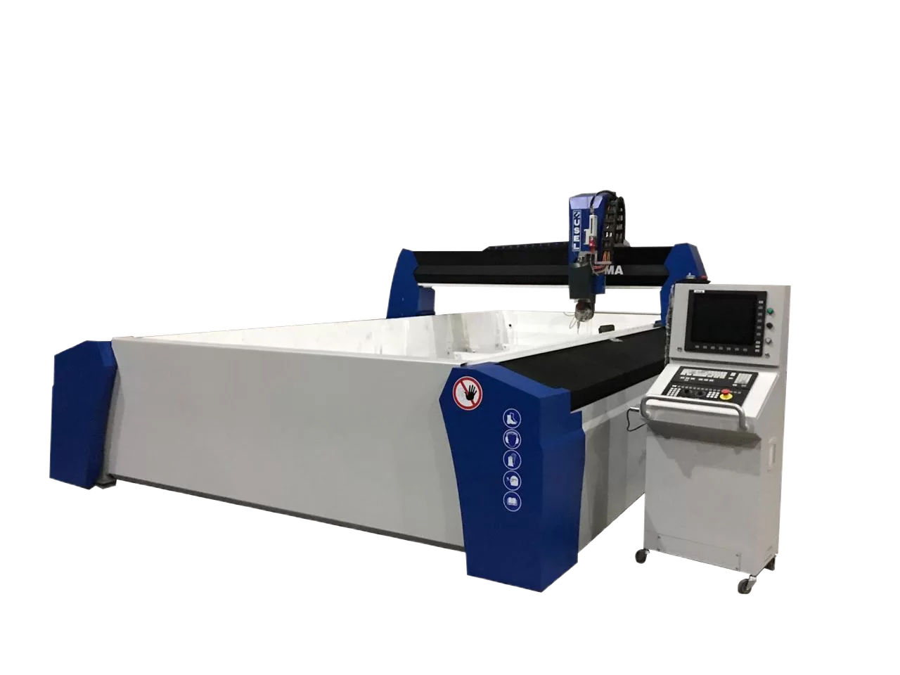 5 Eksen CNC Su Jeti Kesim Makinası